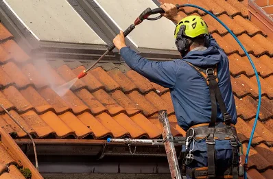 Démoussage et hydrofuge de toiture à Berthouville